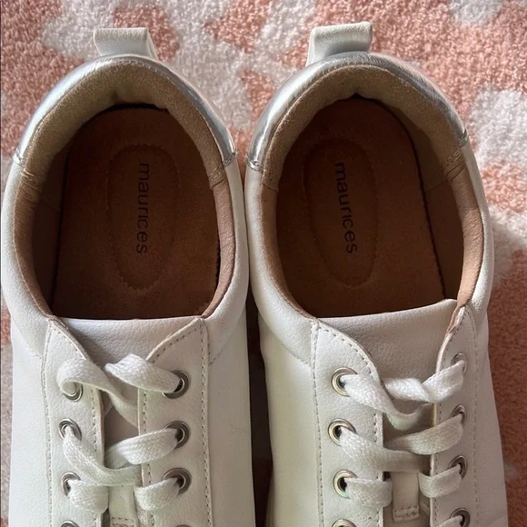 White Leather Sneakers - Picture 4 of 4